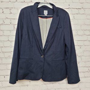 3/$18or5/$25 Jcp One-Button Striped Lined Blazer